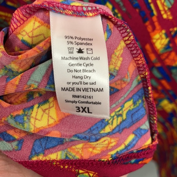LuLaRoe New 3XL Multicolored Maxi Skirt NWT - Picture 5 of 7